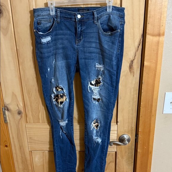 Judy Blue Denim - Judy Blue Distressed Blue Skinny Jeans